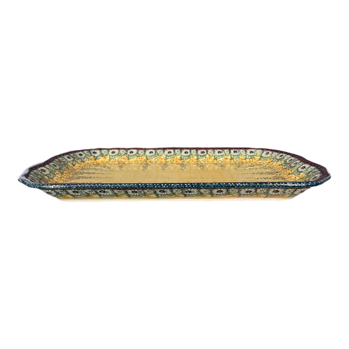 Platter, Rectangular, 11.5" x 17" in "Sunshine Grotto" by Manufaktura | P158S-WK52