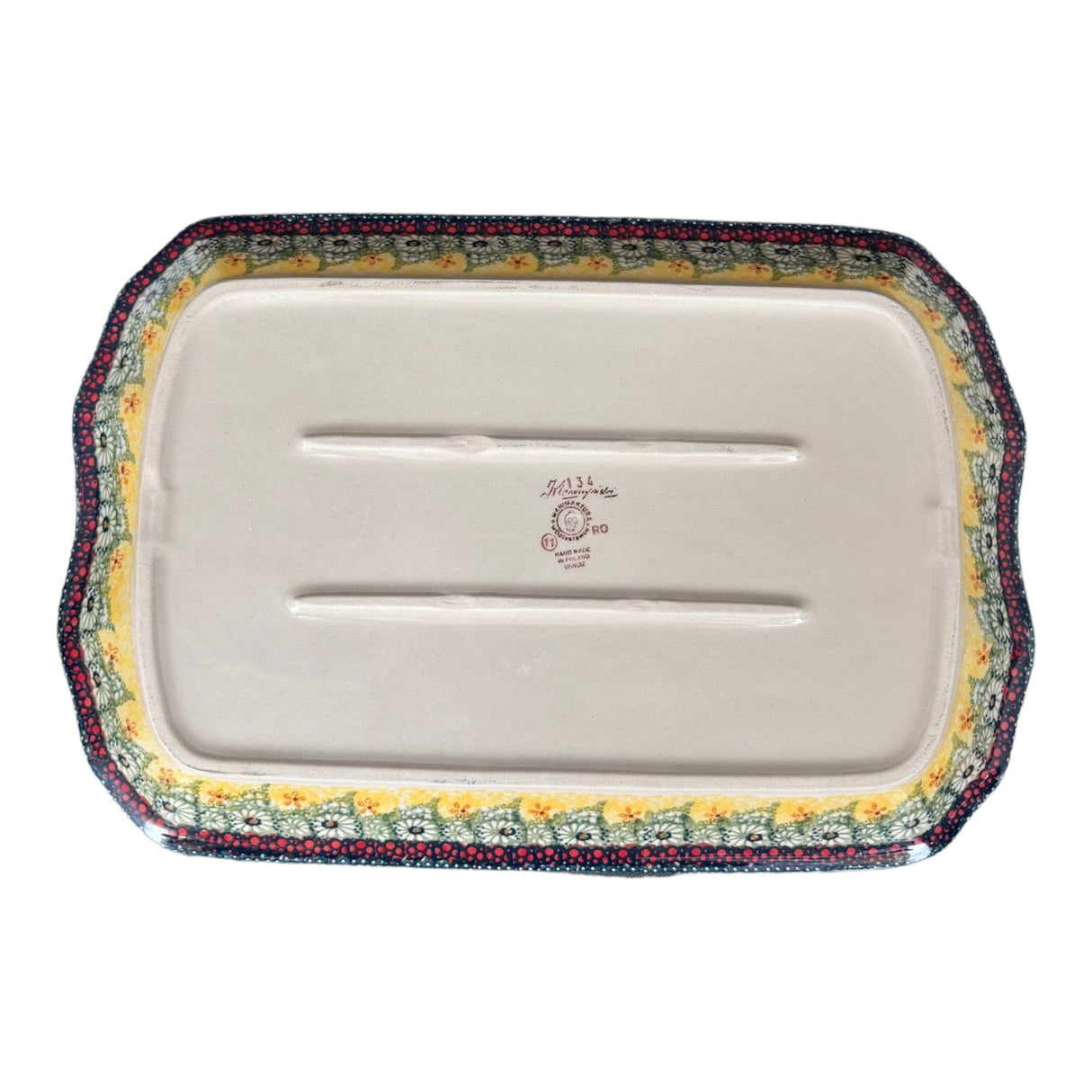 Platter, Rectangular, 11.5" x 17" in "Sunshine Grotto" by Manufaktura | P158S-WK52