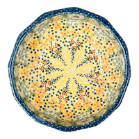 A picture of a Polish Pottery Multangular Bowl (Sunshine Grotto) | M058S-WK52 as shown at PolishPotteryOutlet.com/products/multi-angular-multi-use-bowl-sunshine-grotto-m058s-wk52