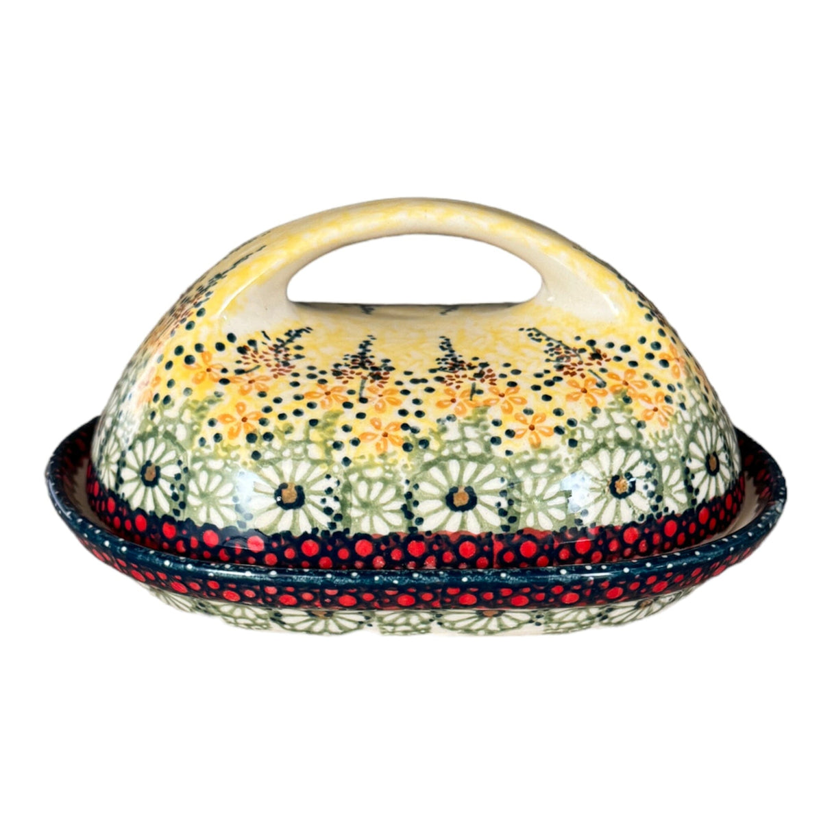 Butter Dish, Fancy, 5" x 7" in "Sunshine Grotto" by Manufaktura | M077S-WK52