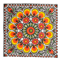 A picture of a Polish Pottery Dinner Napkins - Polish Cutout as shown at PolishPotteryOutlet.com/products/dinner-napkins-polish-cutout