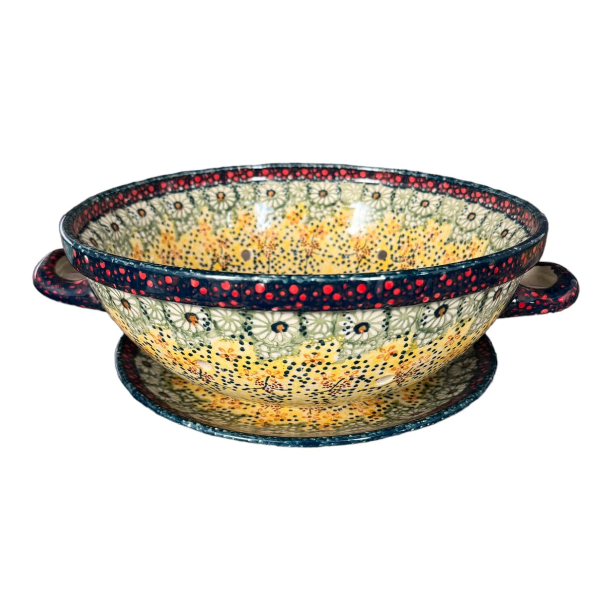 Bowl, Round, Berry Bowl, 9.75" in "Sunshine Grotto" by Manufaktura | D038S-WK52