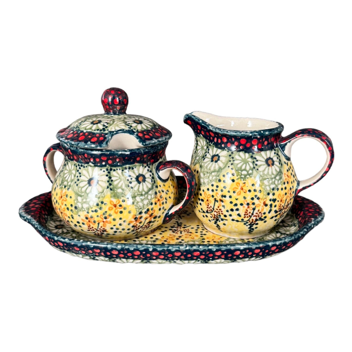 Cream & Sugar Set in "Sunshine Grotto" by Manufaktura | K091S-WK52