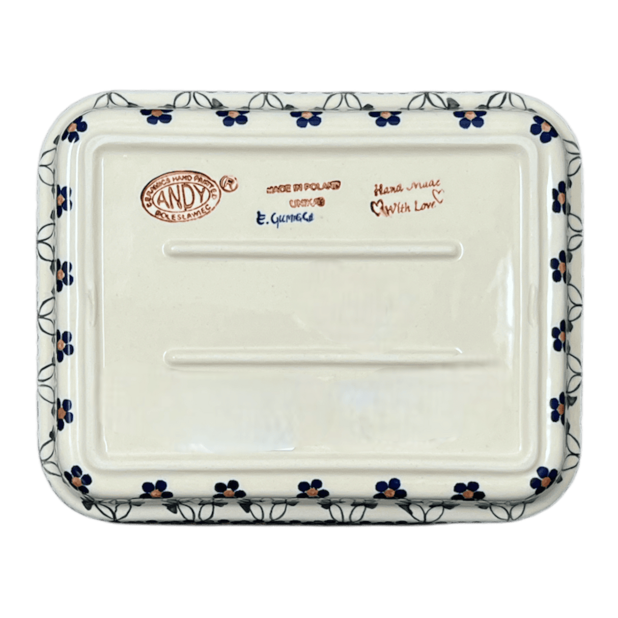 Baker, Rectangular, 8" x 10" in "Blue Lattice" by Andy | NDA125-6