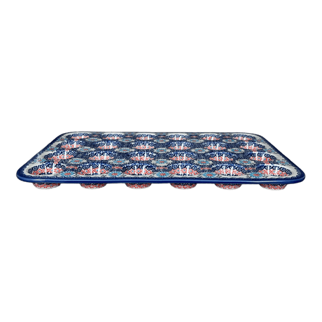 Muffin Pan, 24 Cup Mini, 17" x 11.25" in "Daisy Waves" by Andy | NDA168-3