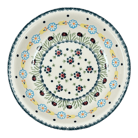 Polish Pottery 9.25" Pasta Bowl (Lady Bugs) | T159T-IF45 Additional Image at PolishPotteryOutlet.com