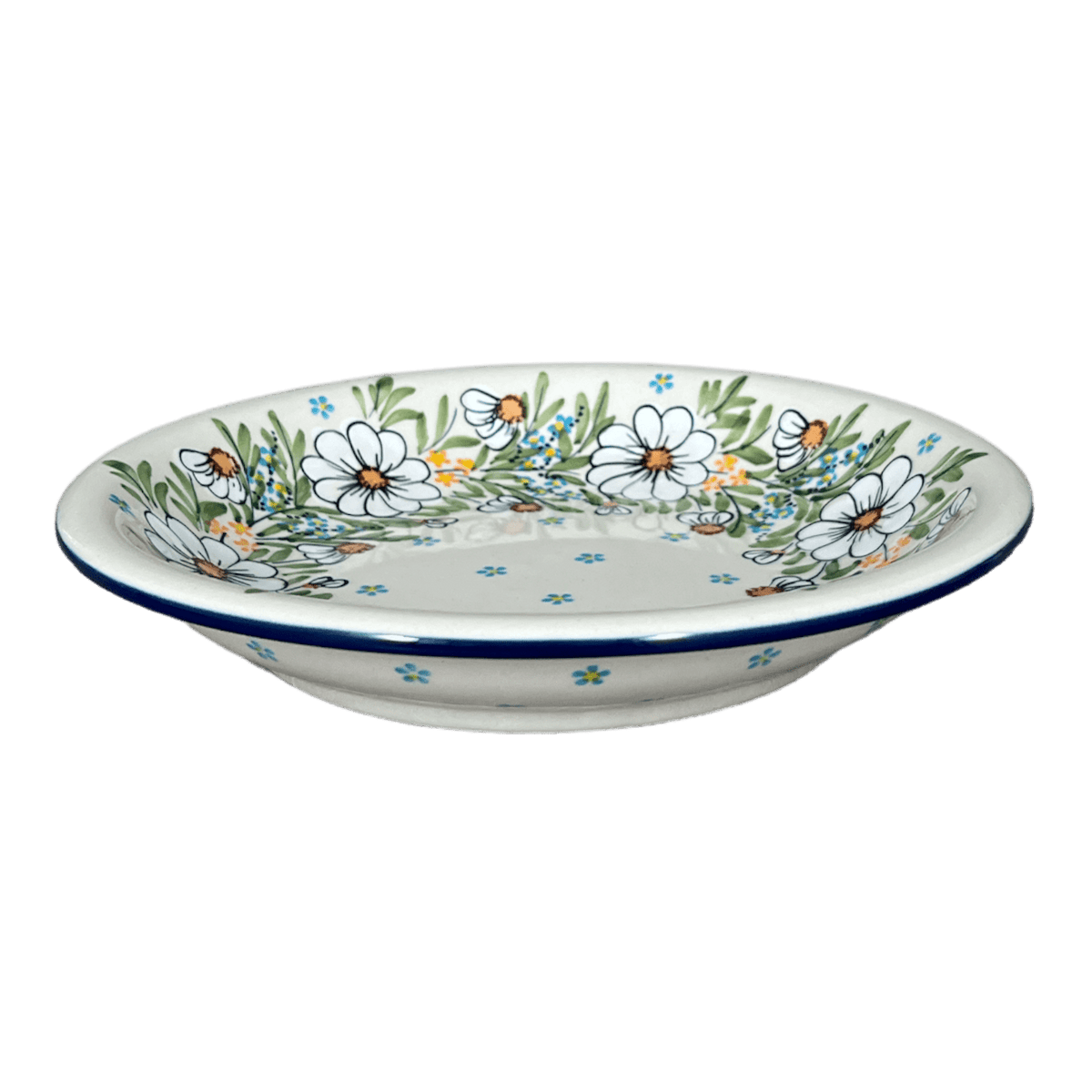Bowl, Round, Pasta, 9.25" Bowl in "Daisy Bouquet" by Manufaktura | T159S-TAB3