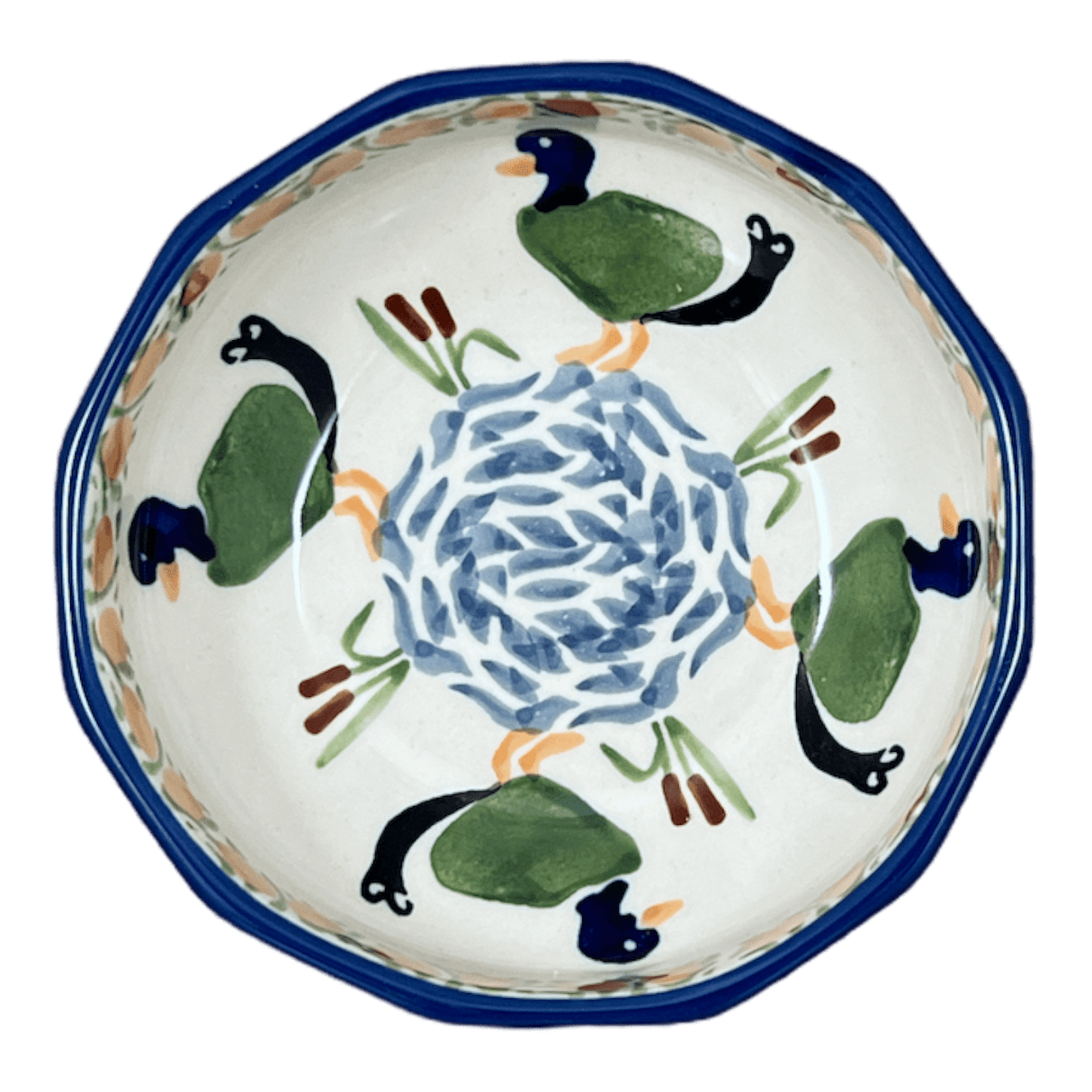 Bowl, Multiangular, 5" in "Ducks in a Row" by Manufaktura | M058U-P323