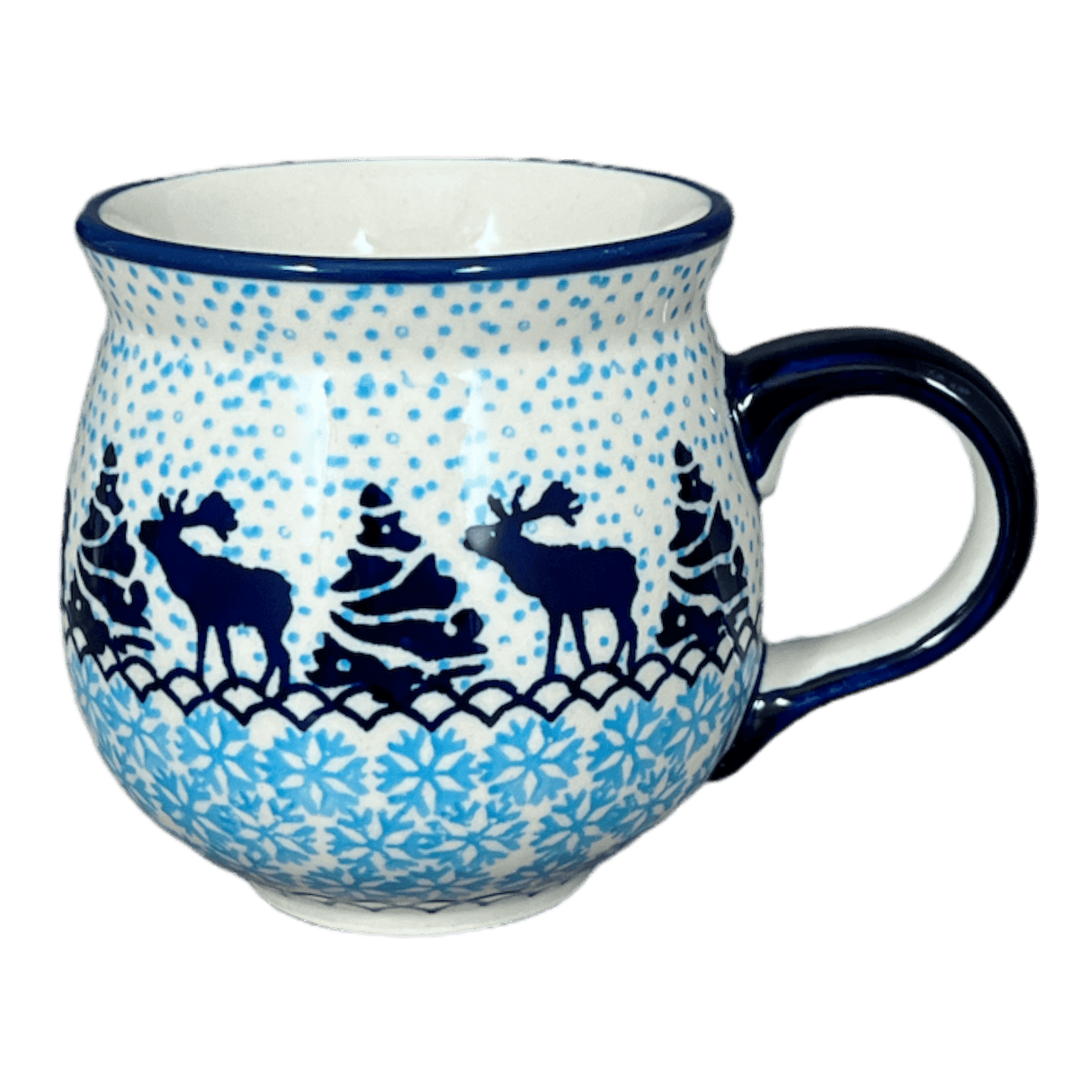 Mug, Belly Mug, 10 oz Medium in "Peaceful Season" by Manufaktura | K090T-JG24