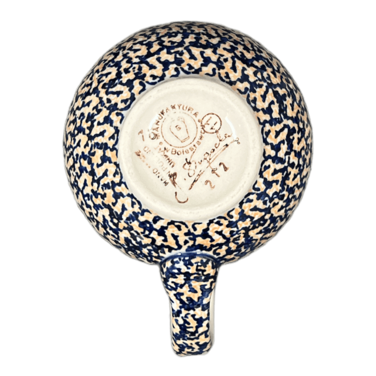 Mug, Belly Mug, 10 oz Medium in "Hummingbird Harvest" by Manufaktura | K090S-JZ35