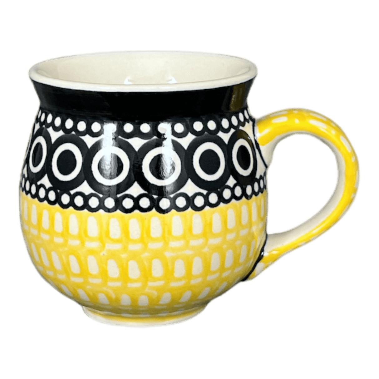 Mug, Belly Mug, 10 oz Medium in "Night Owl" by Manufaktura | K090M-13ZO