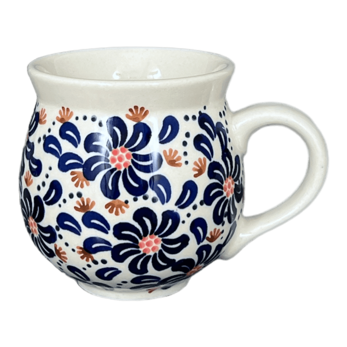 Mug, Belly Mug, 10 oz Medium in "Floral Fireworks" by Manufaktura | K090U-BSAS