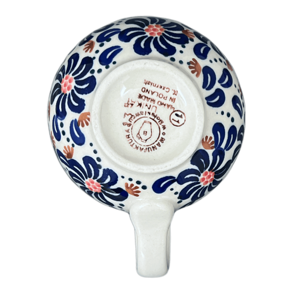 Mug, Belly Mug, 10 oz Medium in "Floral Fireworks" by Manufaktura | K090U-BSAS