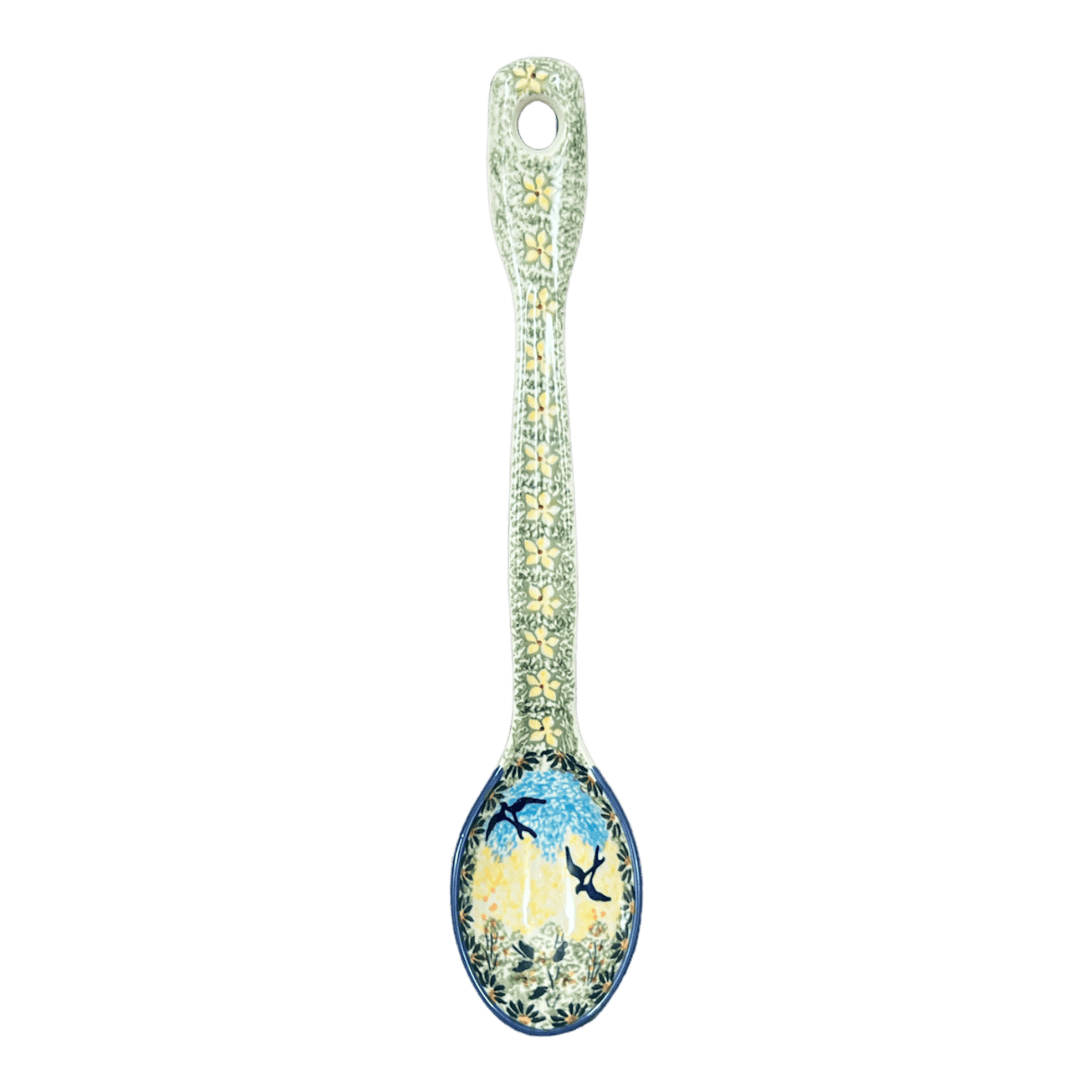 Spoon, Stirring Spoon, 12" in "Soaring Swallows" by Manufaktura | L008S-WK57