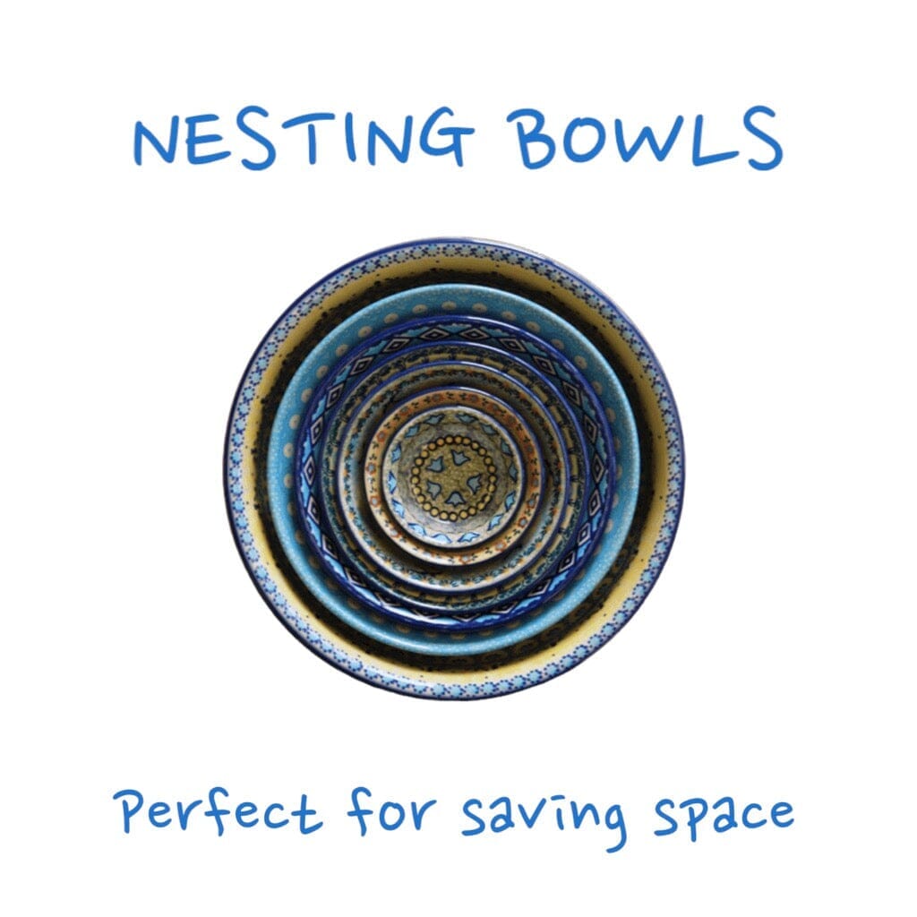 Bowl, Round, 6.5" in "Blue Clematis" by Manufaktura | M084U-VB03