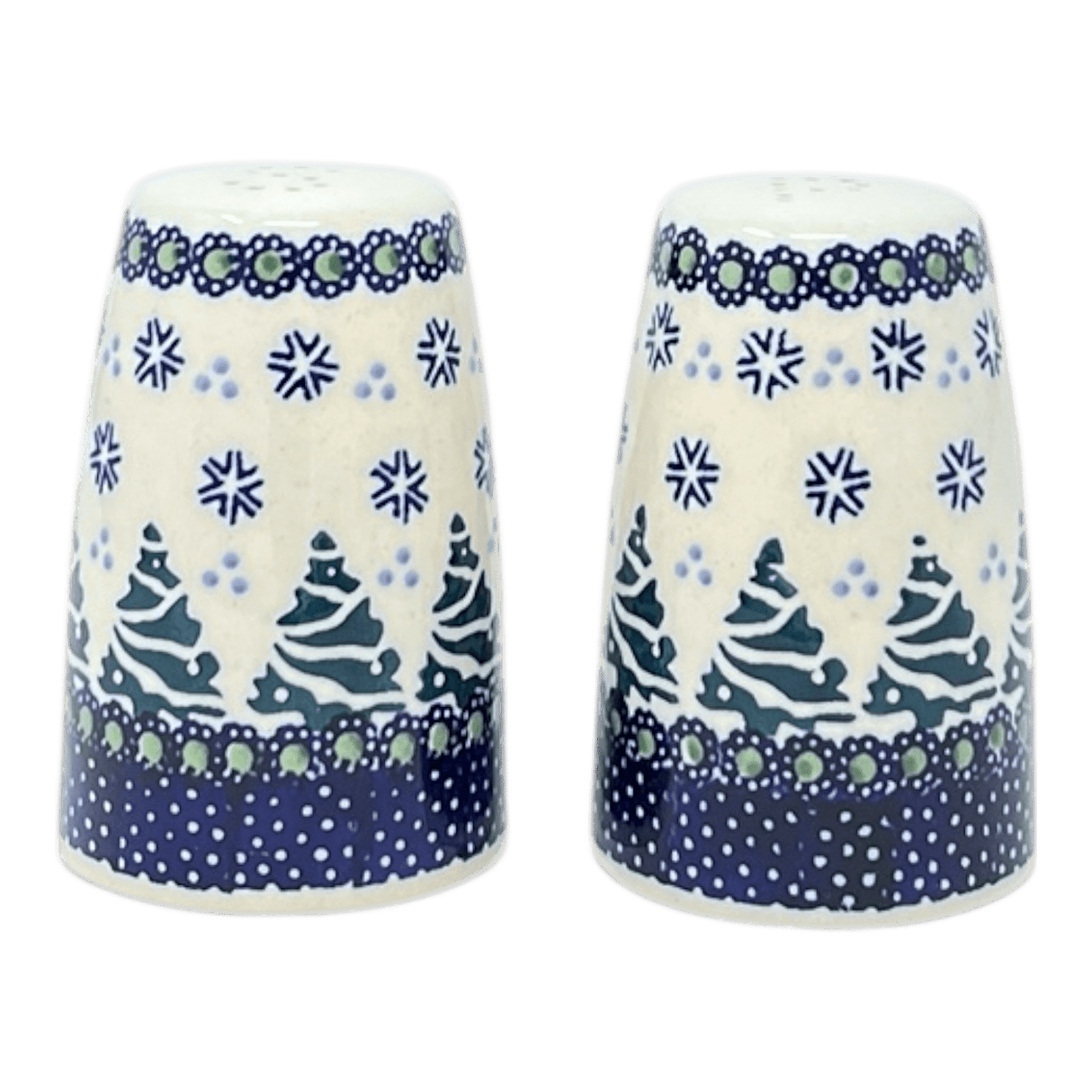Salt & Pepper, 3.75" in "Snowy Pines" by Manufaktura | S086T-U22