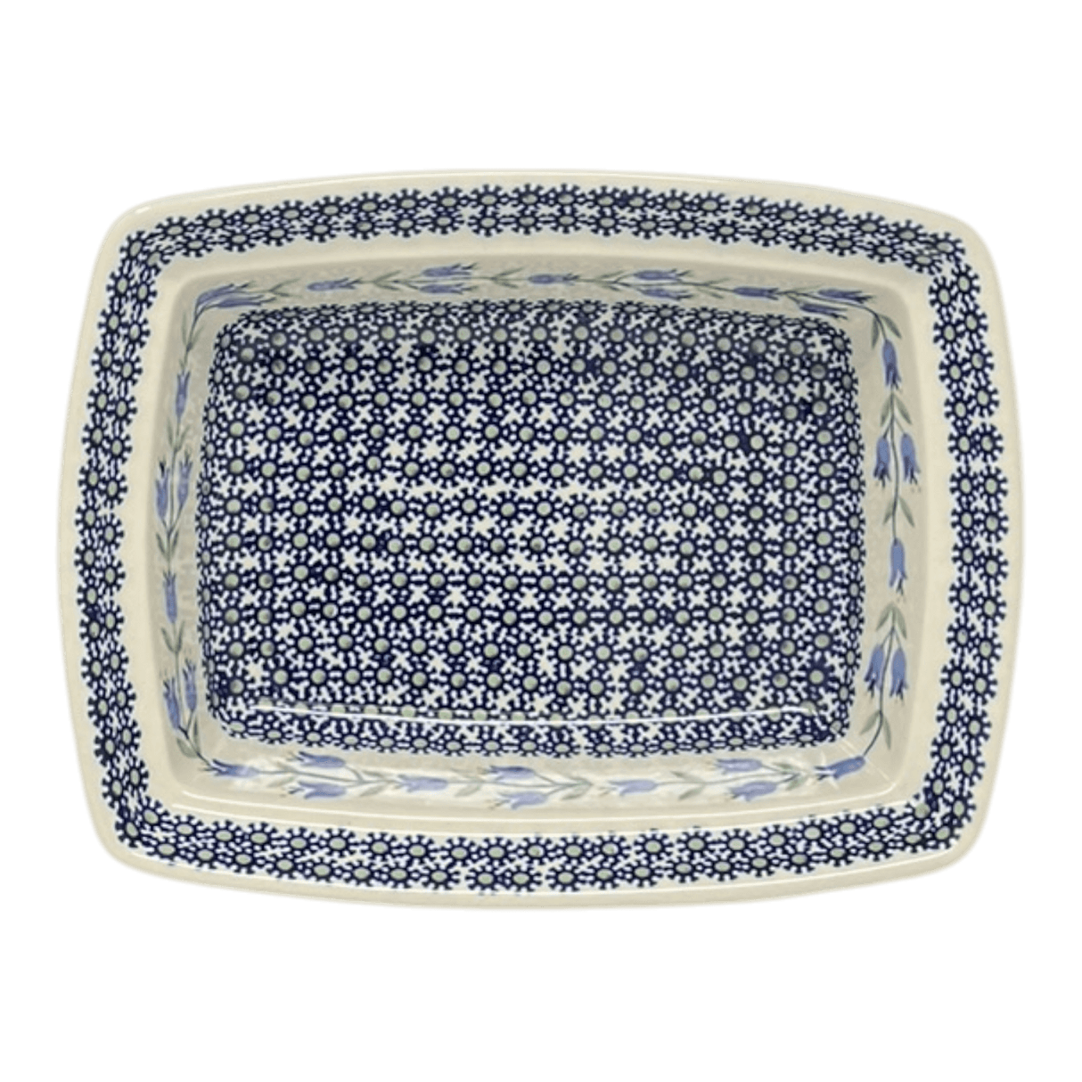 Casserole, Rectangular, Deep, 7.5" x 10" in "Lily of the Valley" by Manufaktura | S105T-ASD