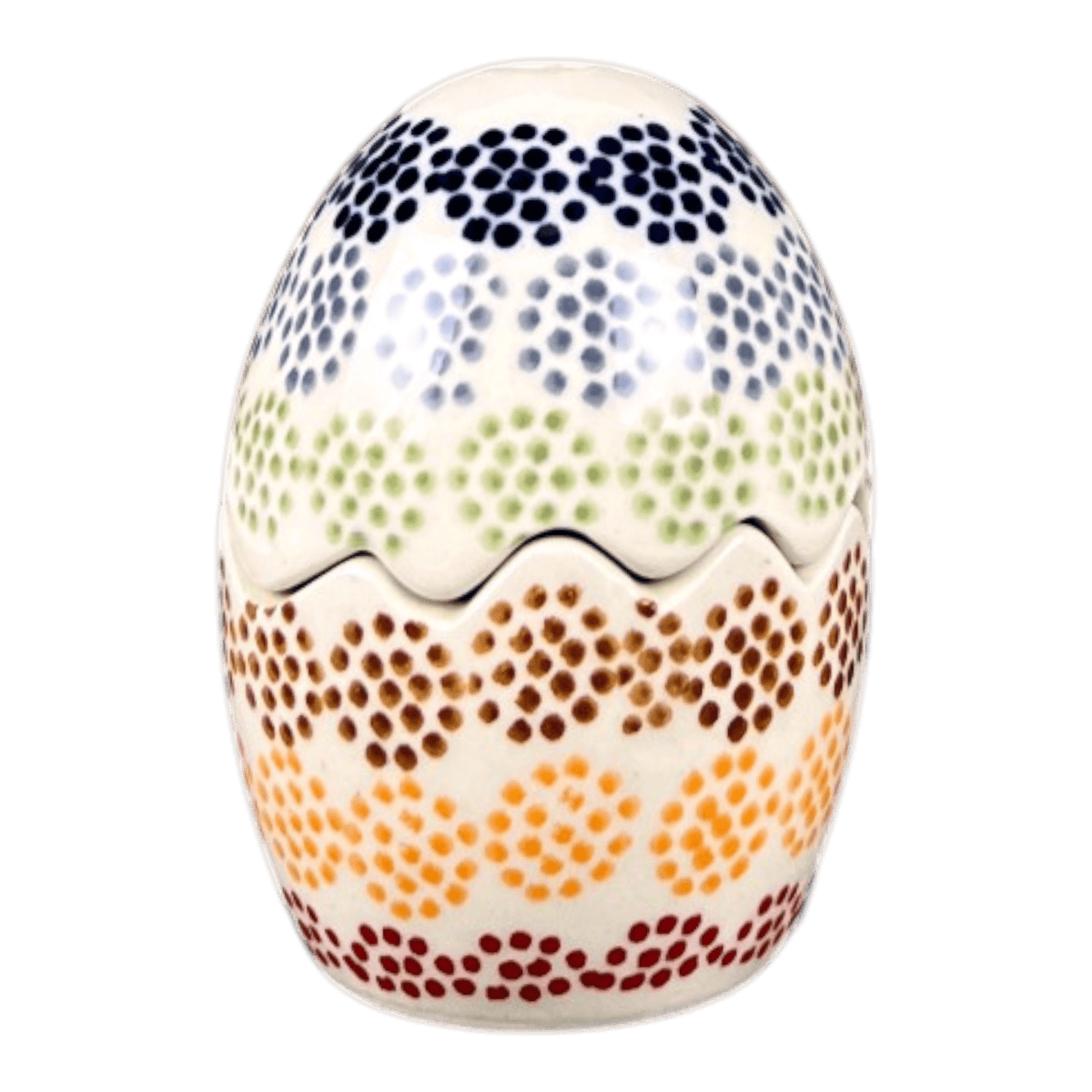 Salt & Pepper, Egg, 3" in "Speckled Rainbow" by Manufaktura | S115M-AS37