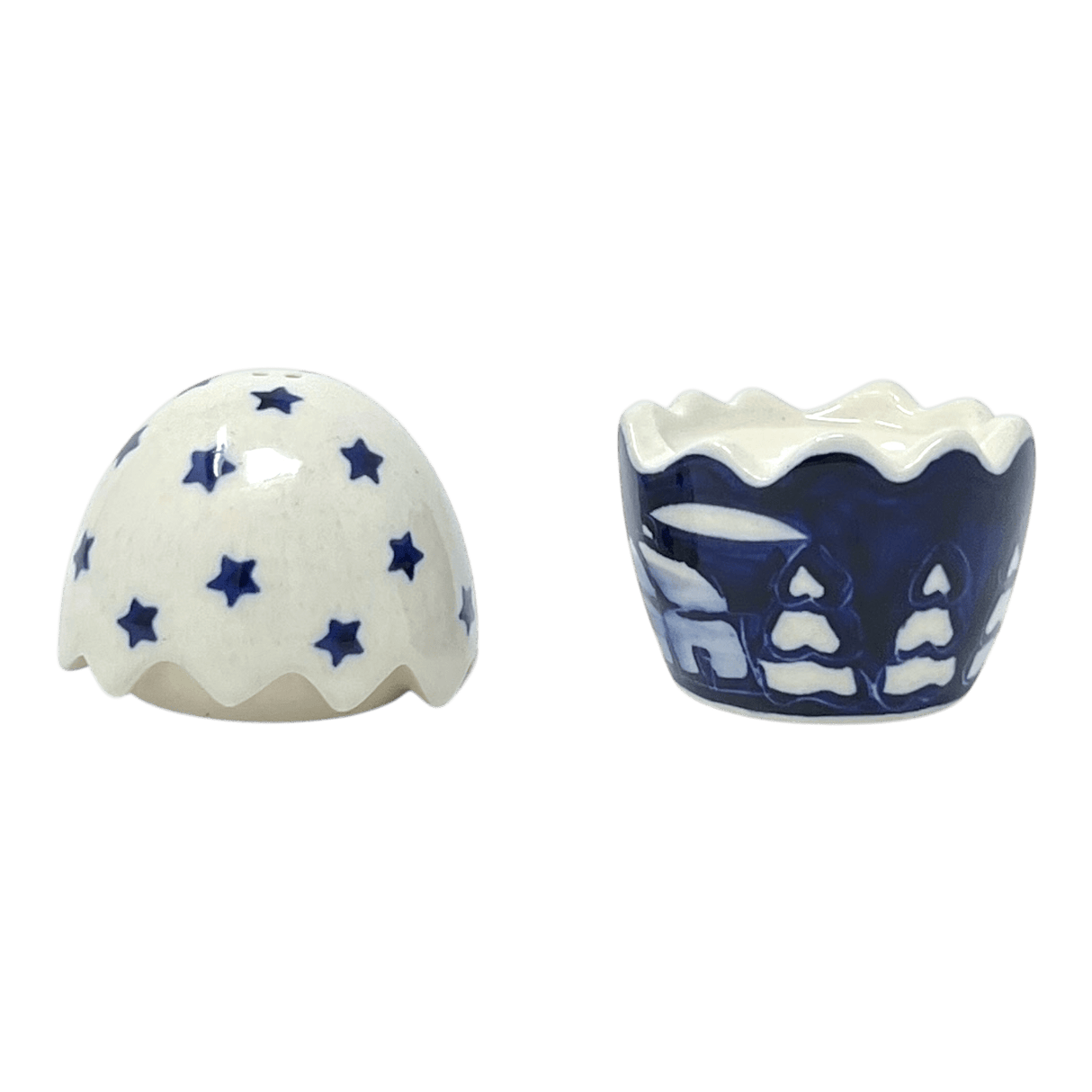 Salt & Pepper, Egg, 3" in "Winter's Eve" by Manufaktura | S115S-IBZ