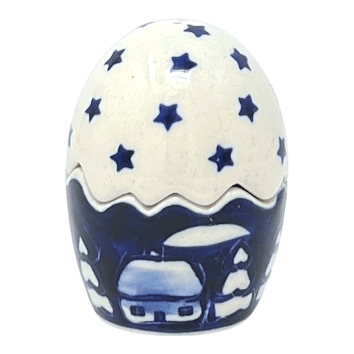 Salt & Pepper, Egg, 3" in "Winter's Eve" by Manufaktura | S115S-IBZ