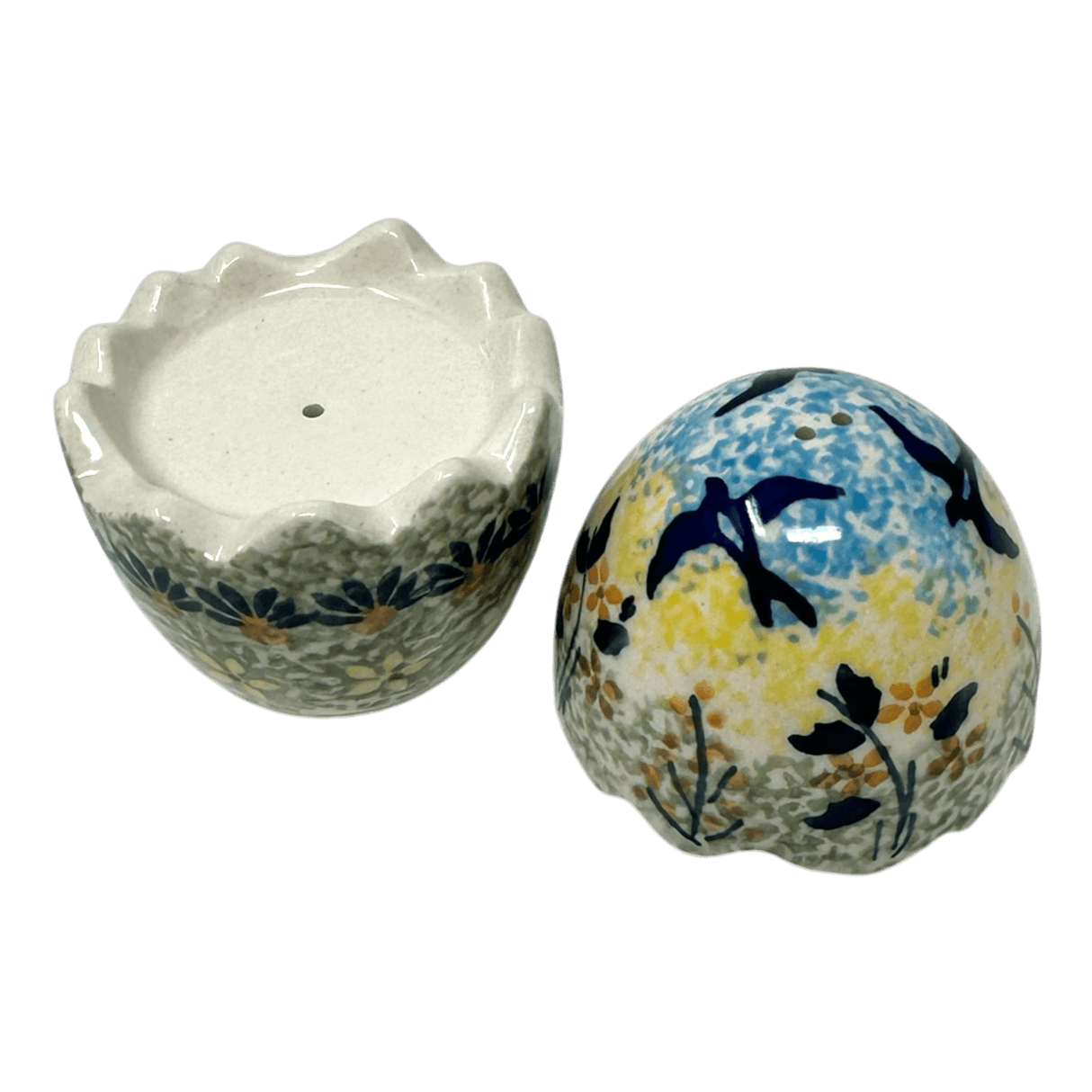 Salt & Pepper, Egg, 3" in "Soaring Swallows" by Manufaktura | S115S-WK57