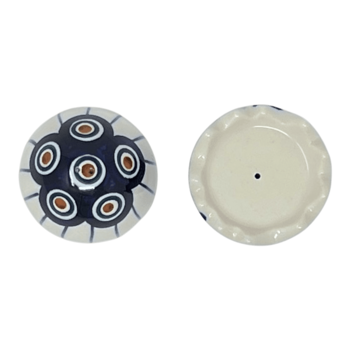 Salt & Pepper, Egg, 3" in "Peacock in Line" by Manufaktura | S115T-54A