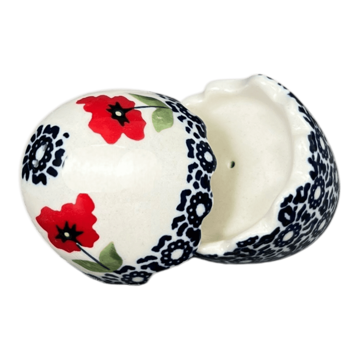 Salt & Pepper, Egg, 3" in "Poppy Garden" by Manufaktura | S115T-EJ01