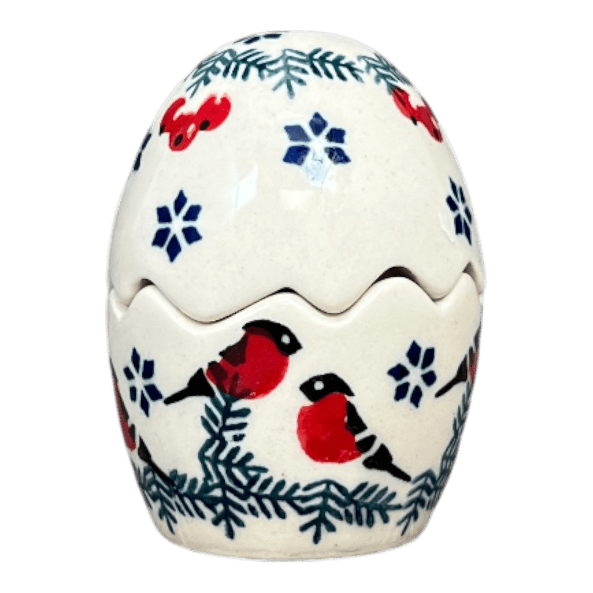 Salt & Pepper, Egg, 3" in "Red Bird" by Manufaktura | S115T-GILE