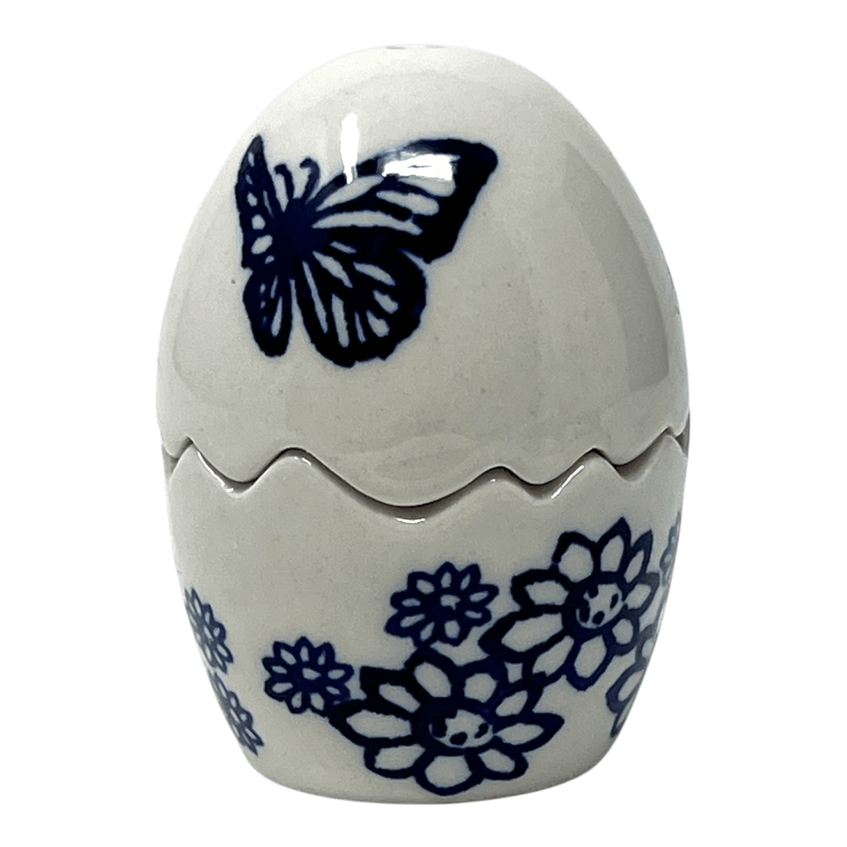 Salt & Pepper, Egg, 3" in "Butterfly Garden" by Manufaktura | S115T-MOT1