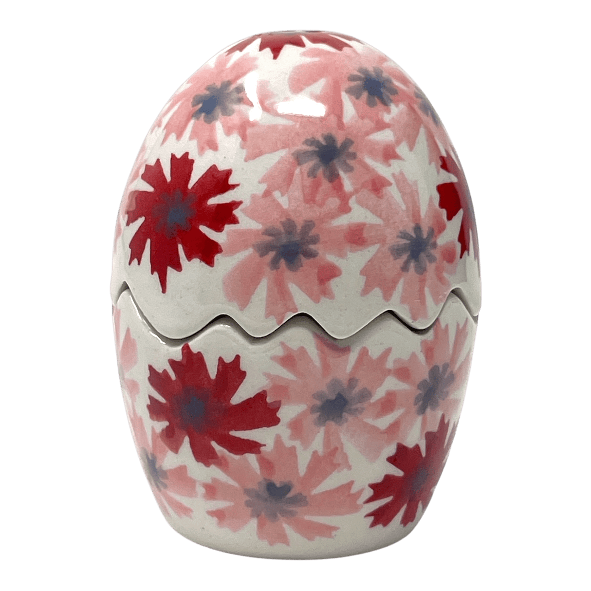 Salt & Pepper, Egg, 3" in "Scarlet Daisy" by Manufaktura | S115U-AS73