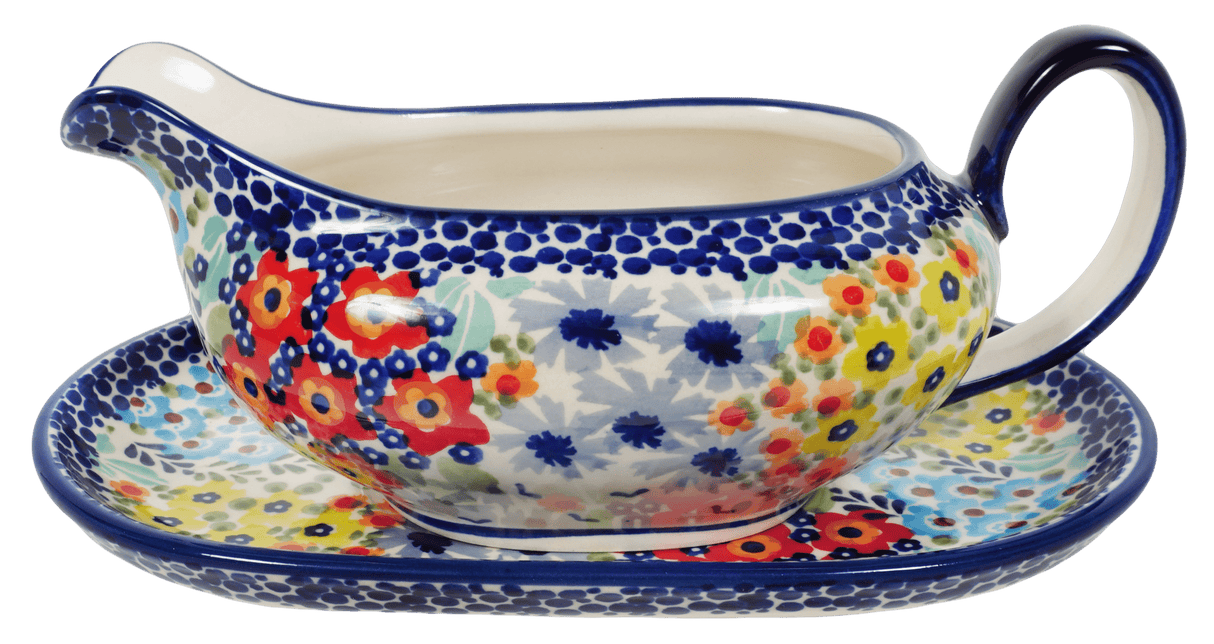 Gravy Boat, 14 oz in "Brilliant Garden" by Manufaktura | S119S-DPLW