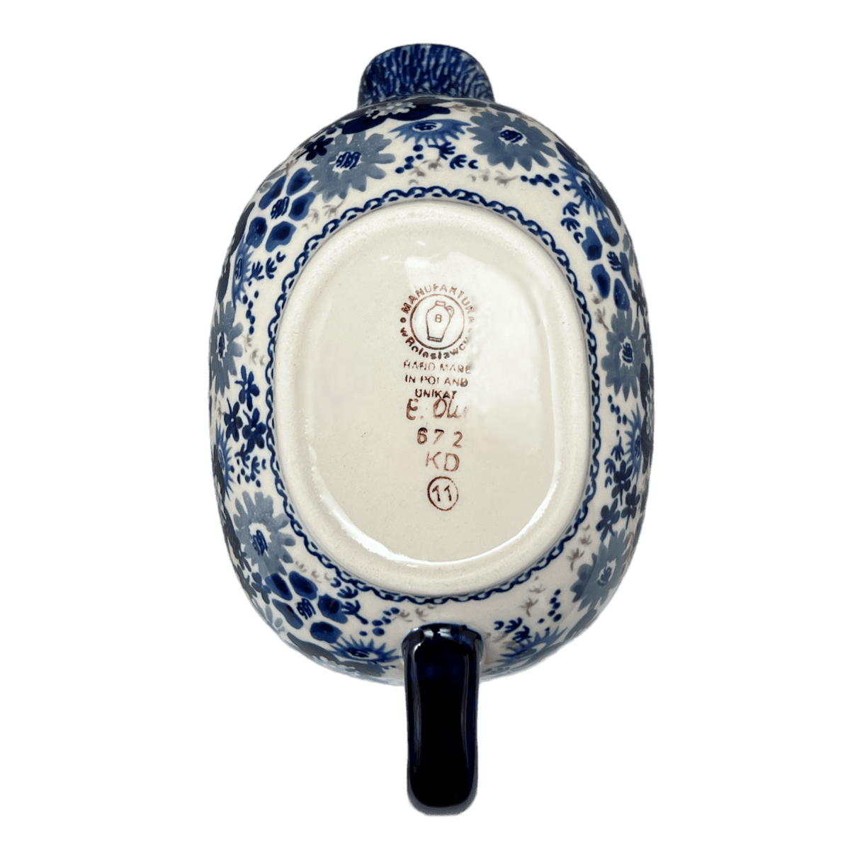 Gravy Boat, 14 oz in "Blue Life" by Manufaktura | S119S-EO39