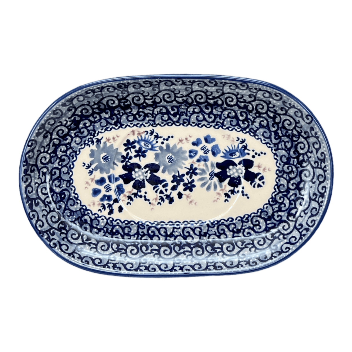 Gravy Boat, 14 oz in "Blue Life" by Manufaktura | S119S-EO39