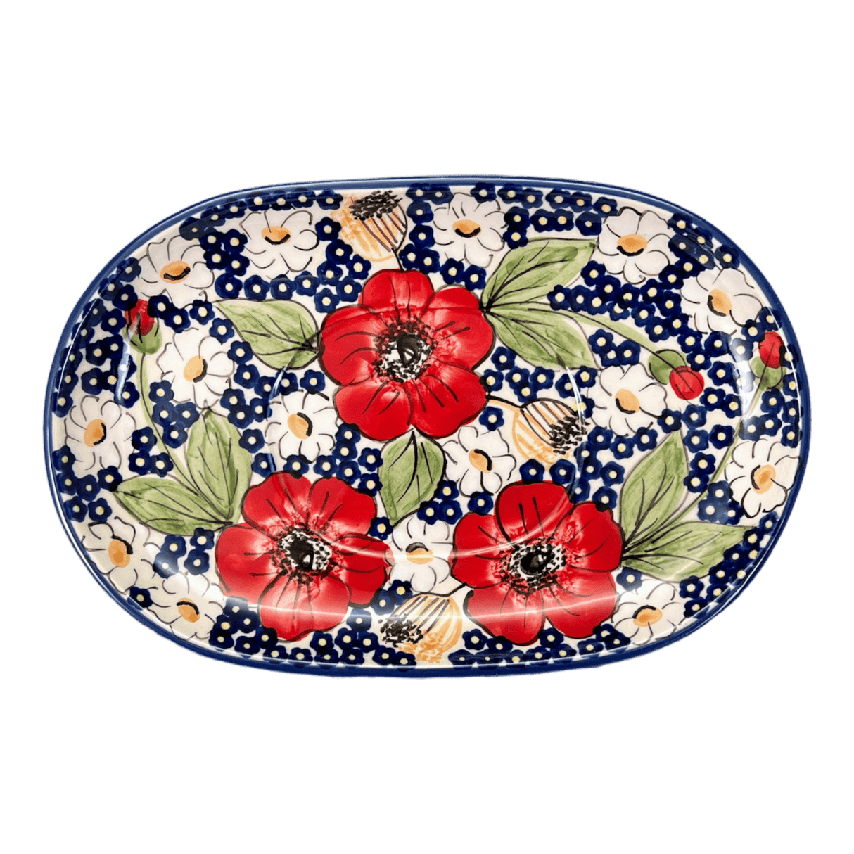 Gravy Boat, 14 oz in "Poppies & Posies" by Manufaktura | S119S-IM02