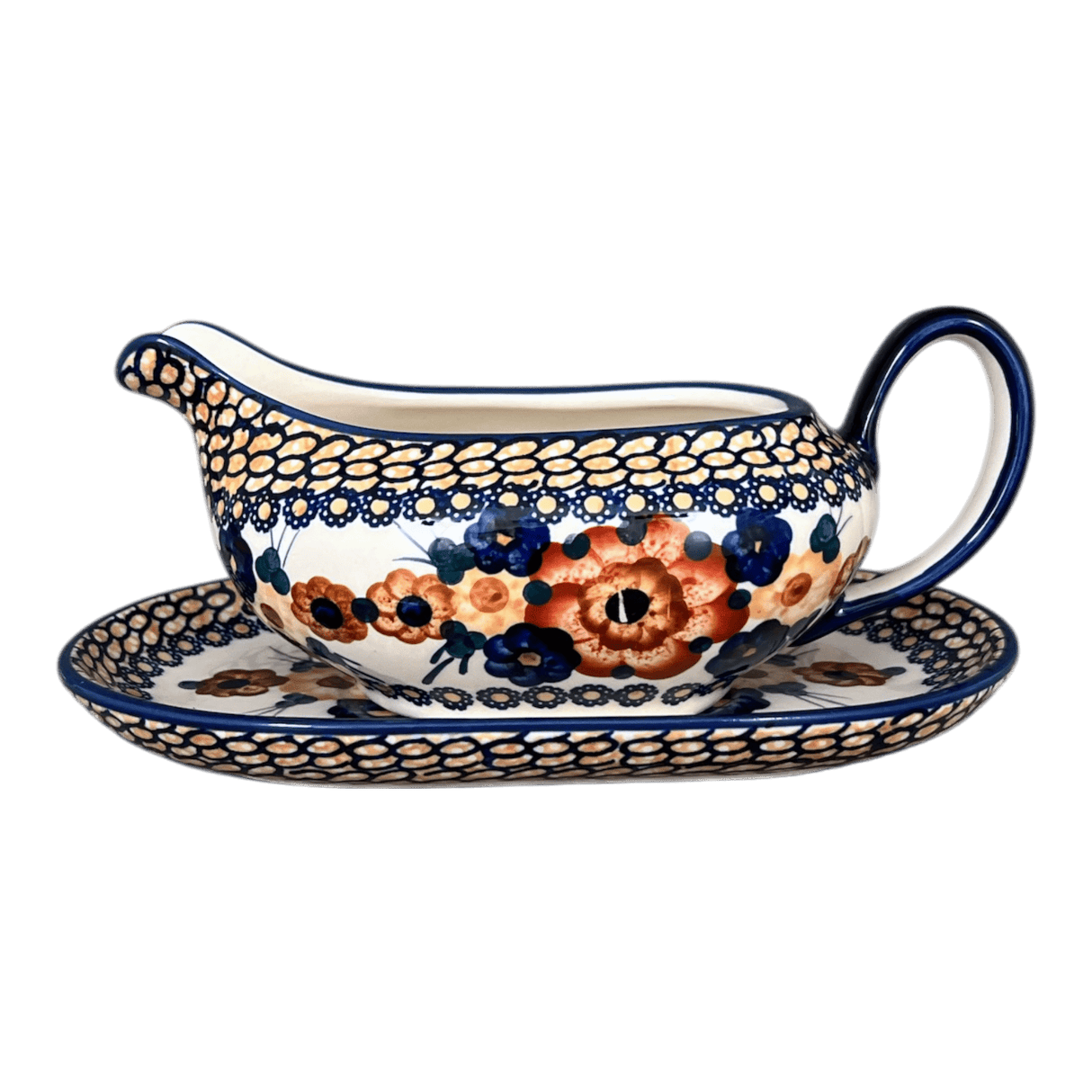 Gravy Boat, 14 oz in "Bouquet in a Basket" by Manufaktura | S119S-JZK