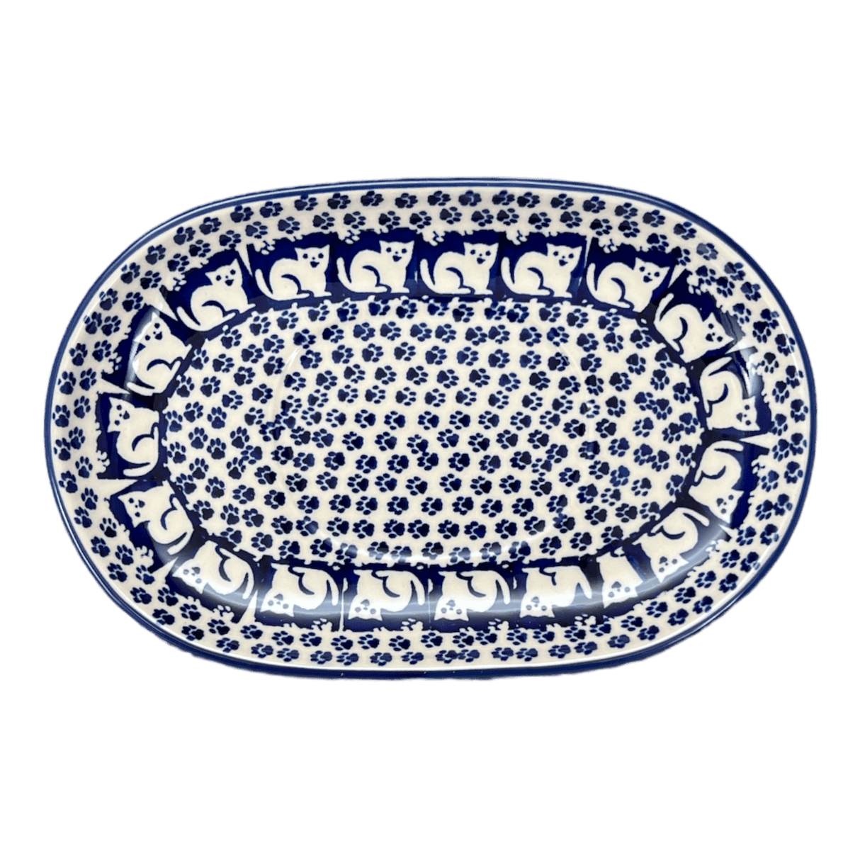 Gravy Boat, 14 oz in "Kitty Cat Path" by Manufaktura | S119T-KOT6
