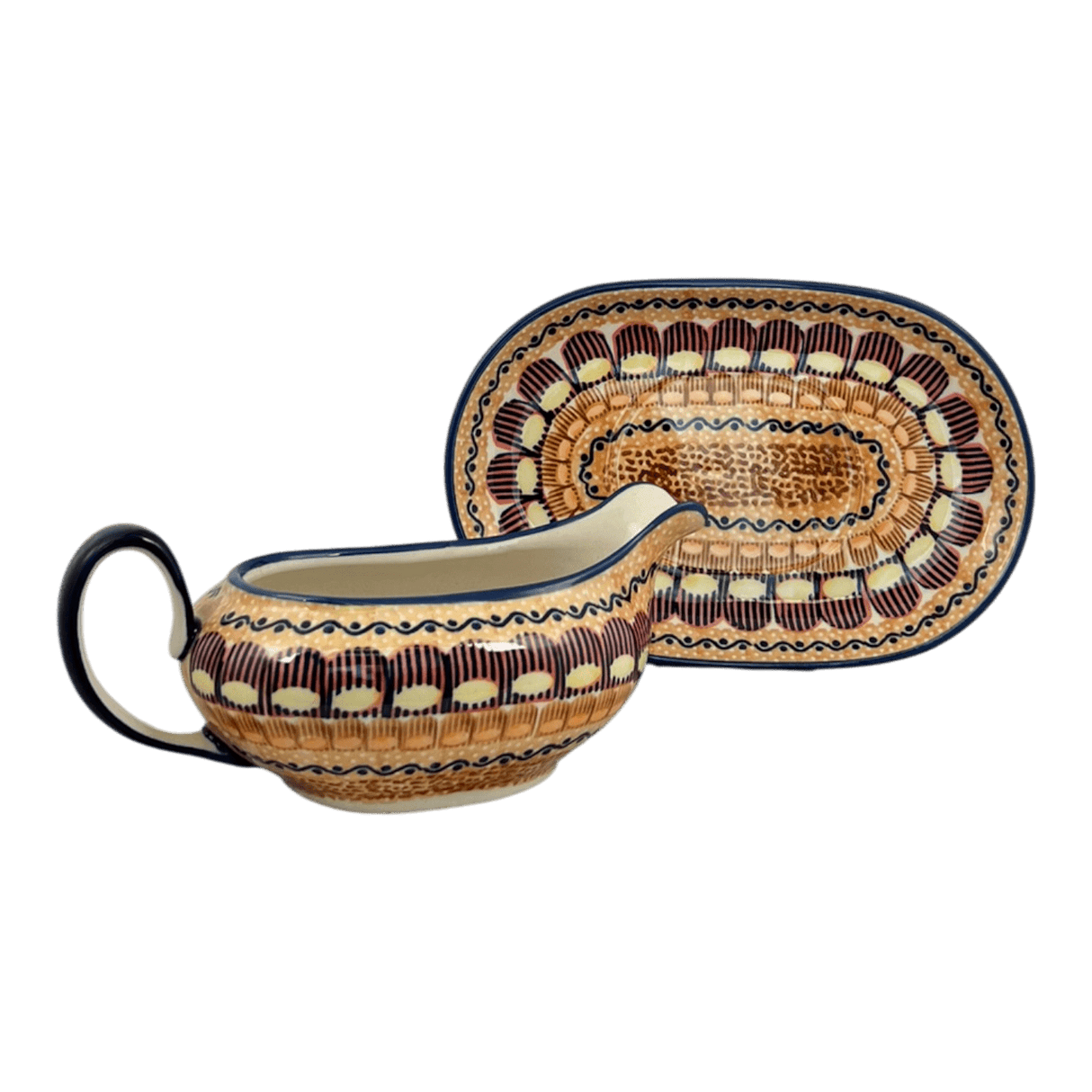 Gravy Boat, 14 oz in "Desert Sunrise" by Manufaktura | S119U-KLJ