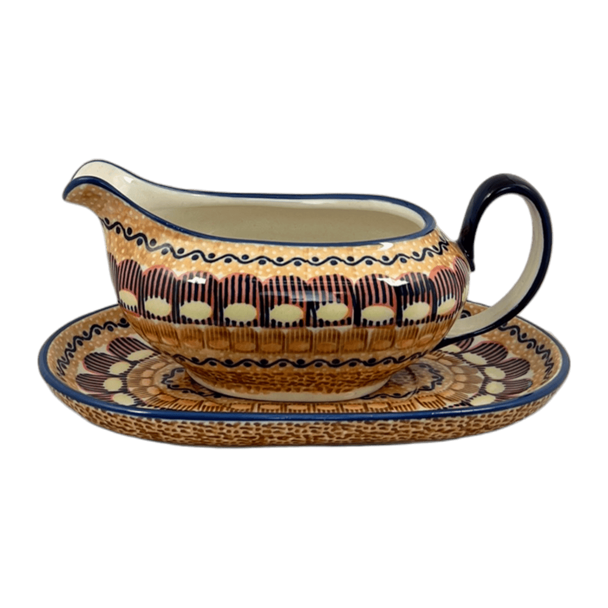 Gravy Boat, 14 oz in "Desert Sunrise" by Manufaktura | S119U-KLJ