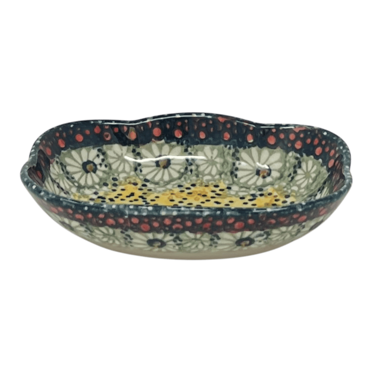 Dish, Cloud-Shaped, Small 3" x 5" in "Sunshine Grotto" by Manufaktura | S126S-WK52