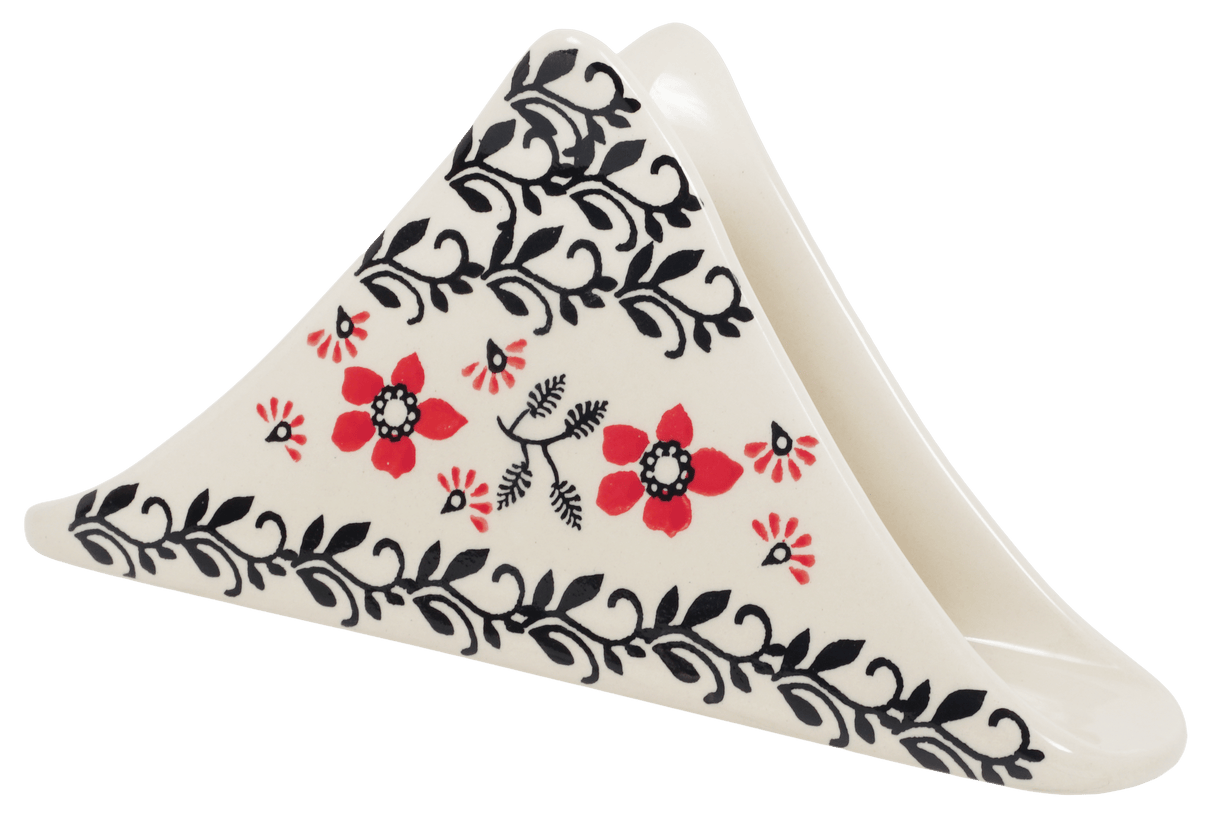 Napkin Holder, 8" in "Scarlet Garden" by Manufaktura | S133T-KK01