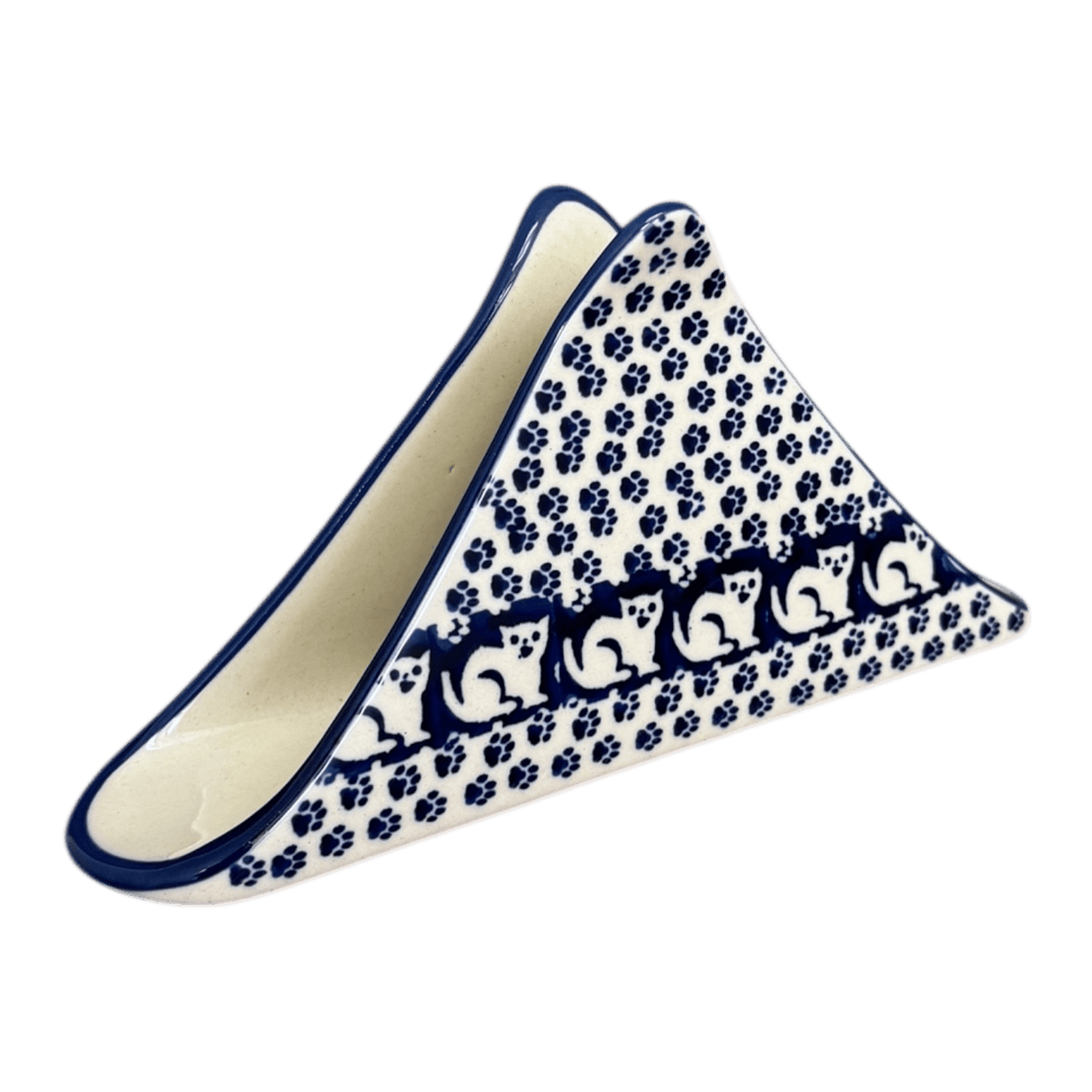 Napkin Holder, 8" in "Kitty Cat Path" by Manufaktura | S133T-KOT6