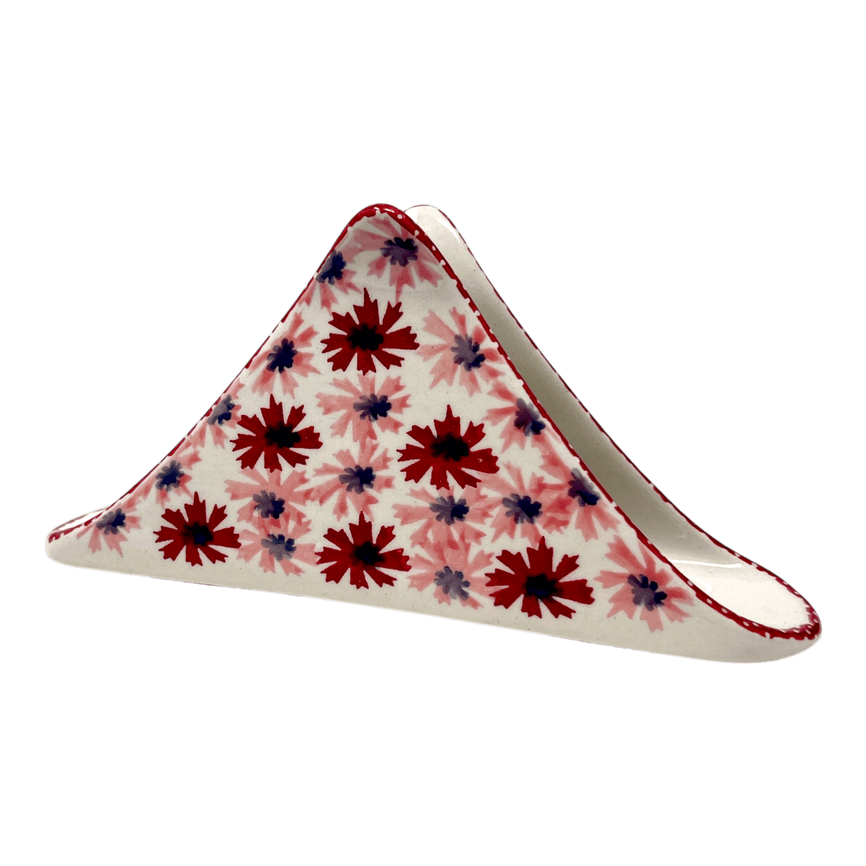 Napkin Holder, 8" in "Scarlet Daisy" by Manufaktura | S133U-AS73