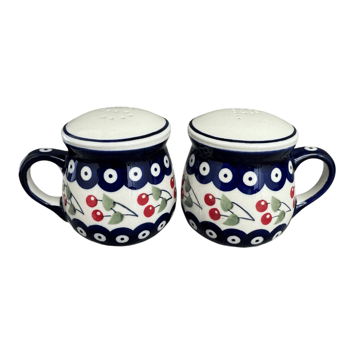 Salt & Pepper, Mug, 4" in "Cherry Dot" by Manufaktura | S138T-70WI