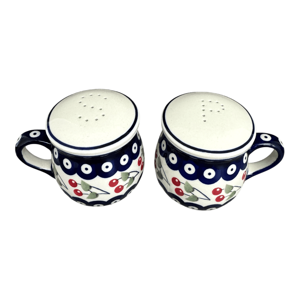 Salt & Pepper, Mug, 4" in "Cherry Dot" by Manufaktura | S138T-70WI