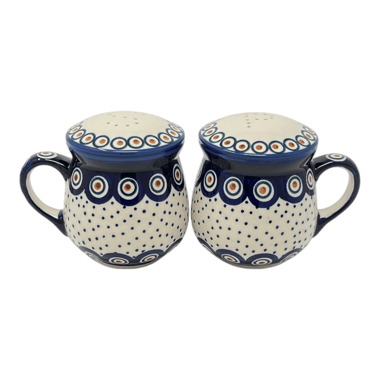 Salt & Pepper, Mug, 4" in "Peacock Dot" by Manufaktura | S138U-54K