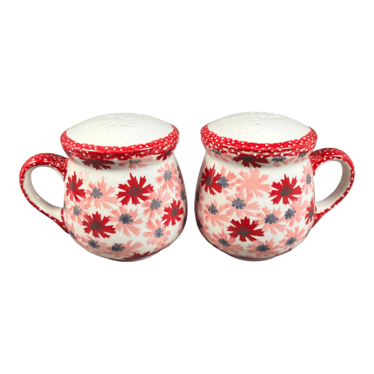 Salt & Pepper, Mug, 4" in "Scarlet Daisy" by Manufaktura | S138U-AS73