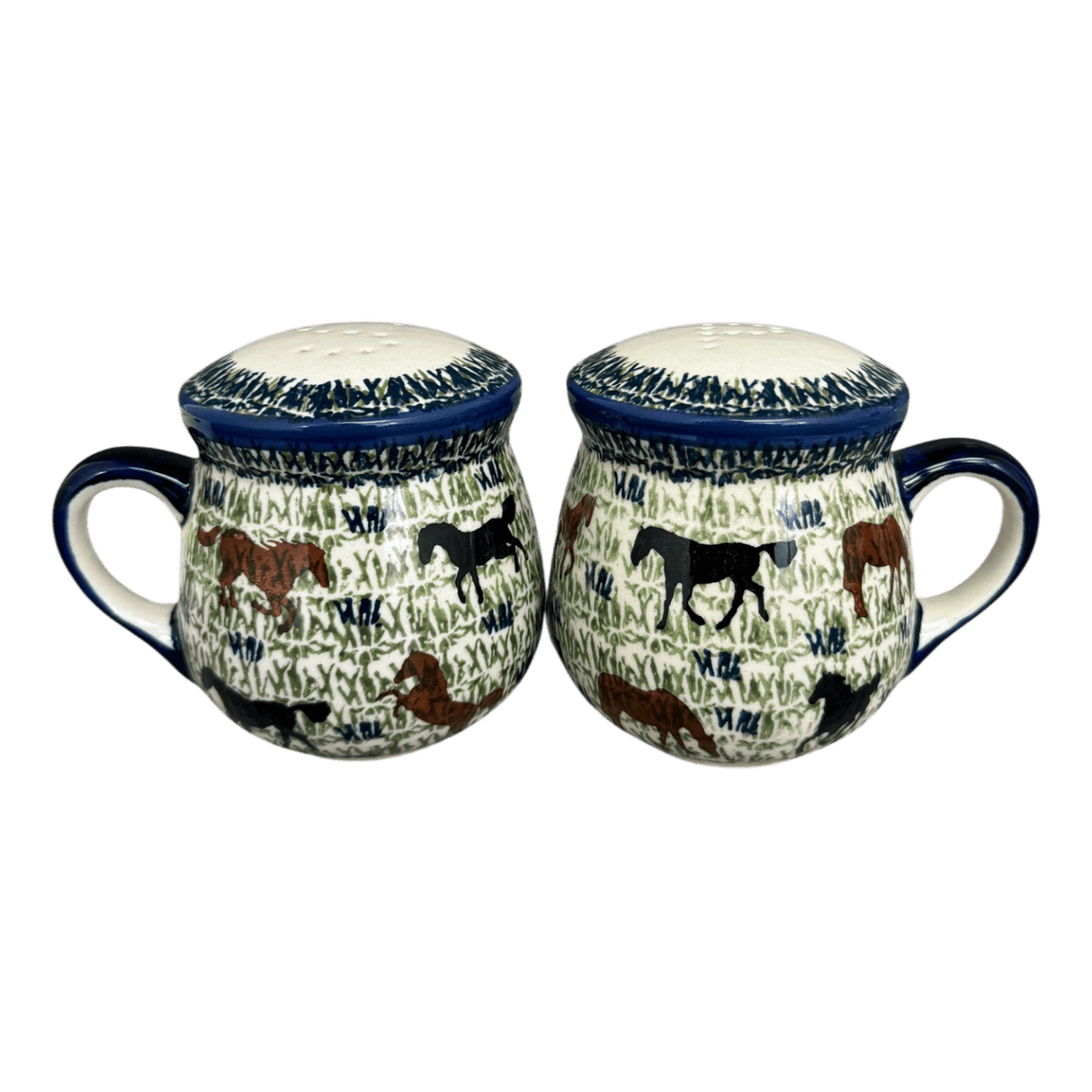 Salt & Pepper, Mug, 4" in "On the Range" by Manufaktura | S138U-INK2