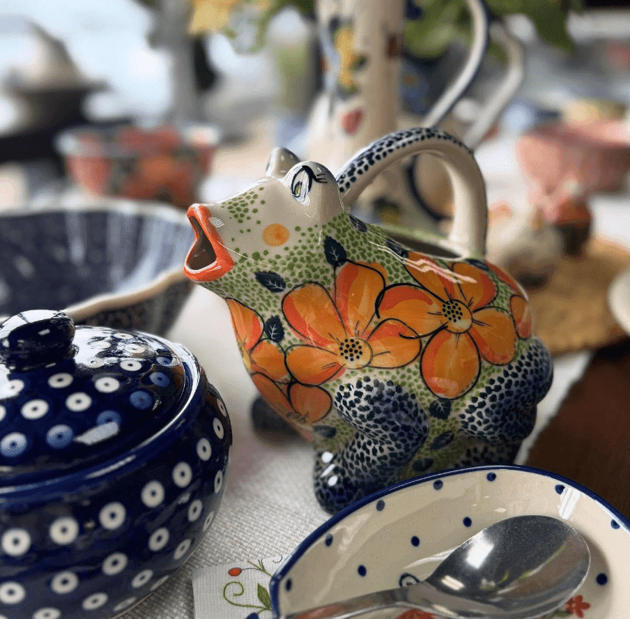 Watering Can, Frog, 40 oz in "Sunflower Party" by Galia | GZW23-ASZ1