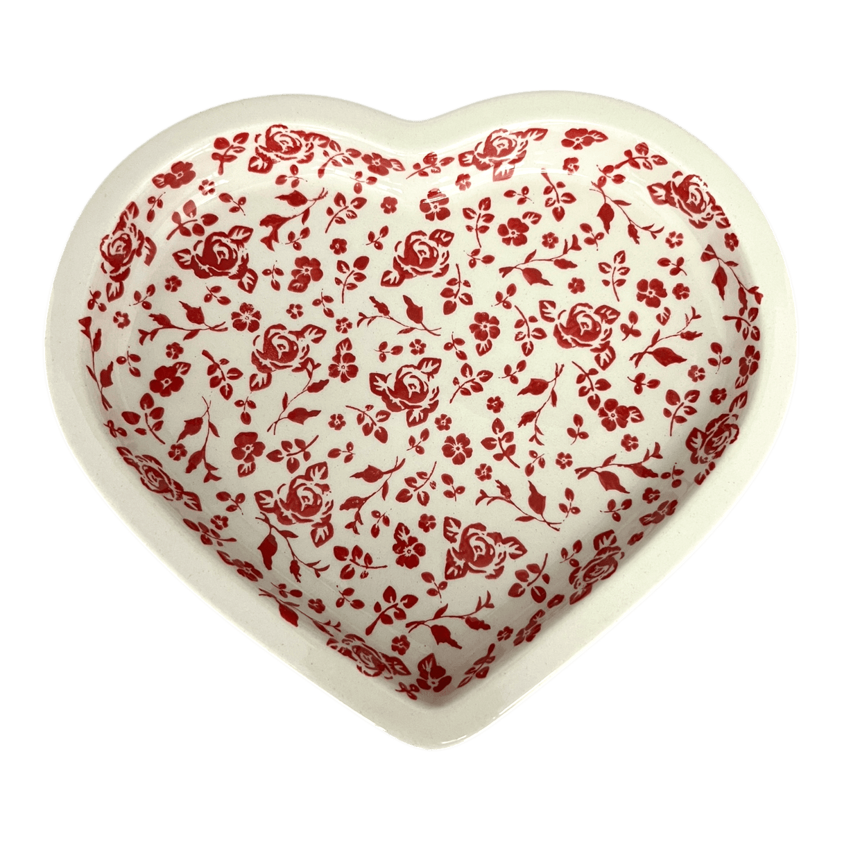 Plate, Heart-Shaped, 10.25" in "Rose - Floribunda" by Manufaktura | T118U-GZ32