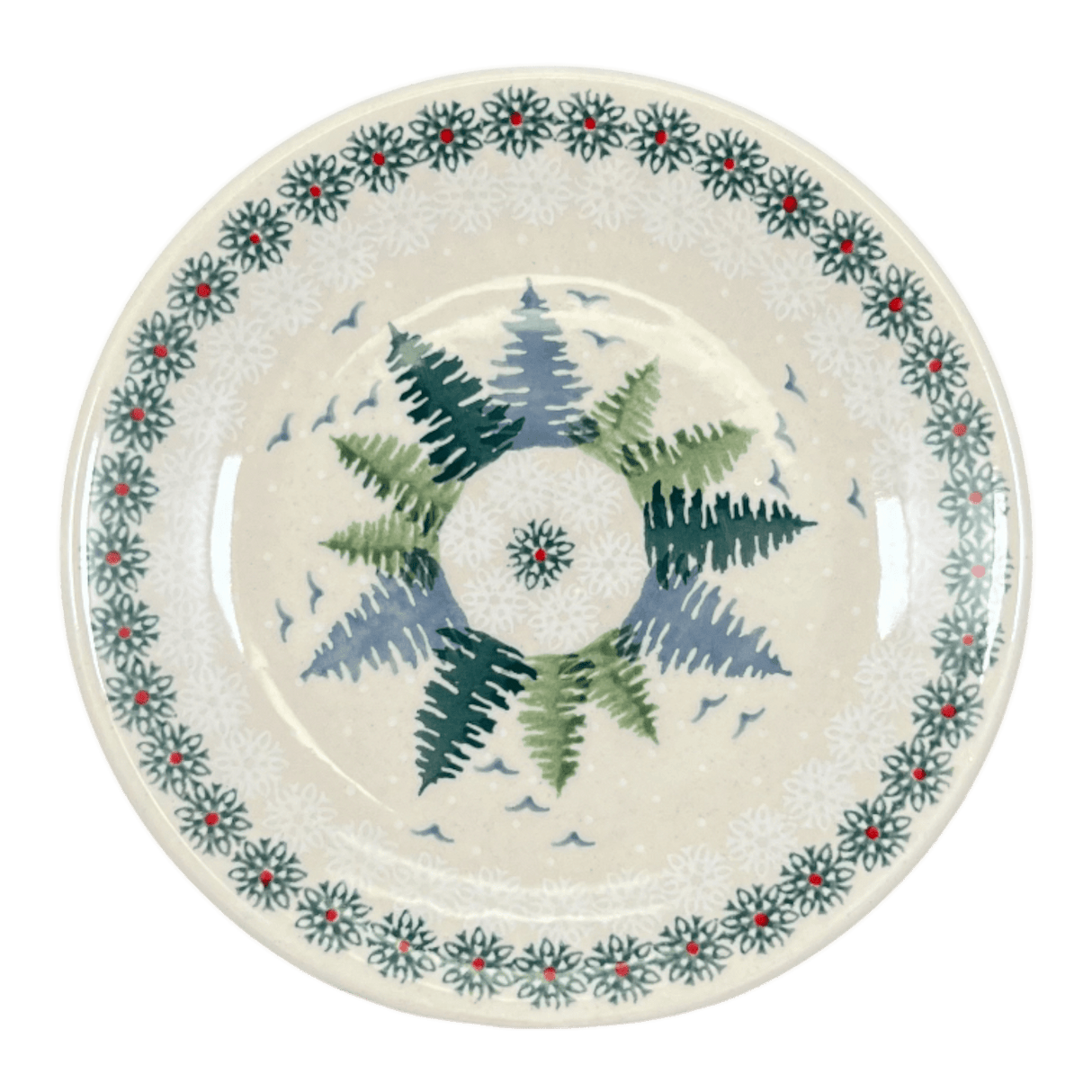 Plate, Round, Dessert, 6.5" in "Pine Forest" by Manufaktura | T130S-PS29